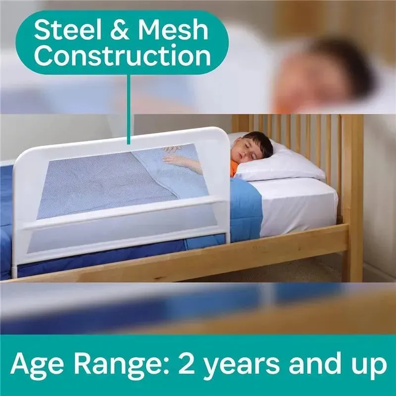 Kidco - Children's Toddler Mesh 39 Inches Long Bed Rail Guard, White - Image 5