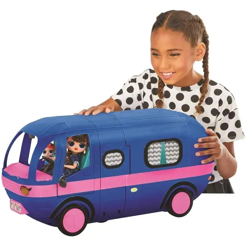 Kidfocus - LOL Surprise OMG 4-in-1 Glamper Fashion Camper with 55+ Surprises, Electric Blue - Image 2