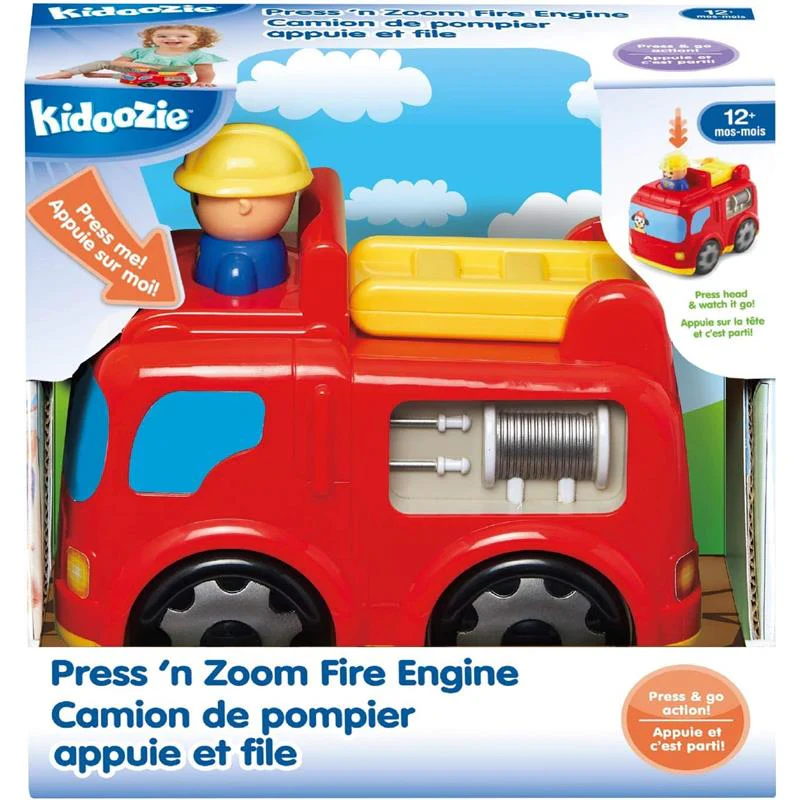Kidoozie - Press 'N Zoom Fire Engine - Image 4