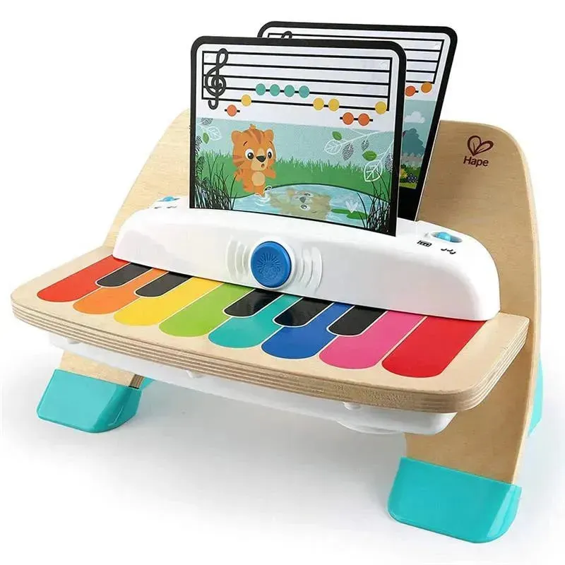 Kids 2 - Baby Einstein and Hape Magic Touch Piano Wooden Musical Toddler Toy, Age 6 Months and Up