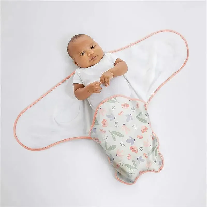 Kids II - 2Pk Ingenuity Farewell Fuss Swaddle, Posy/Floral - Image 3