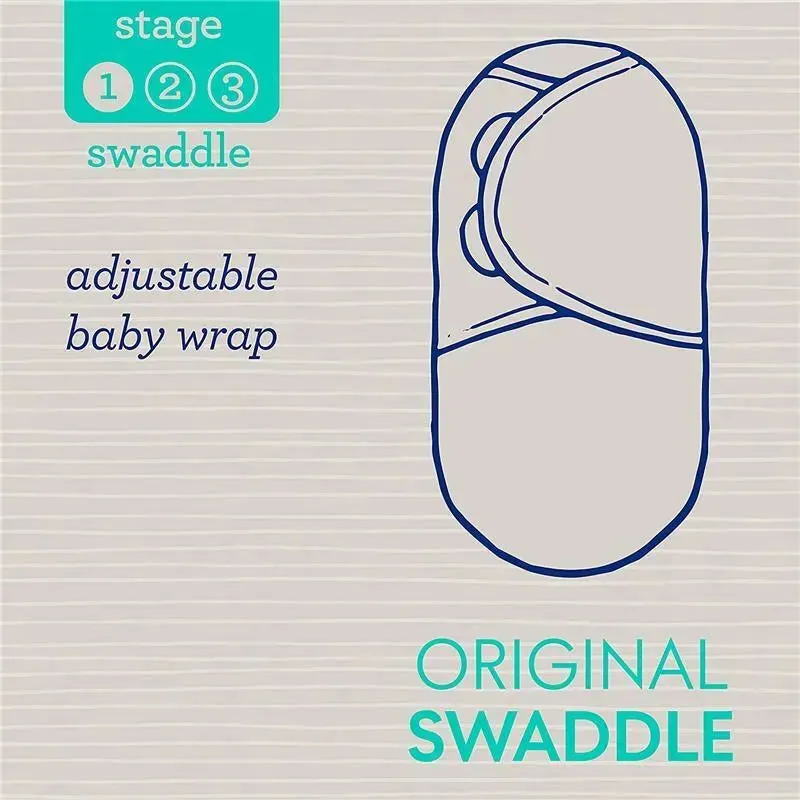 Kids II - 3Pk Swaddleme Original Swaddle, Dino - Image 3