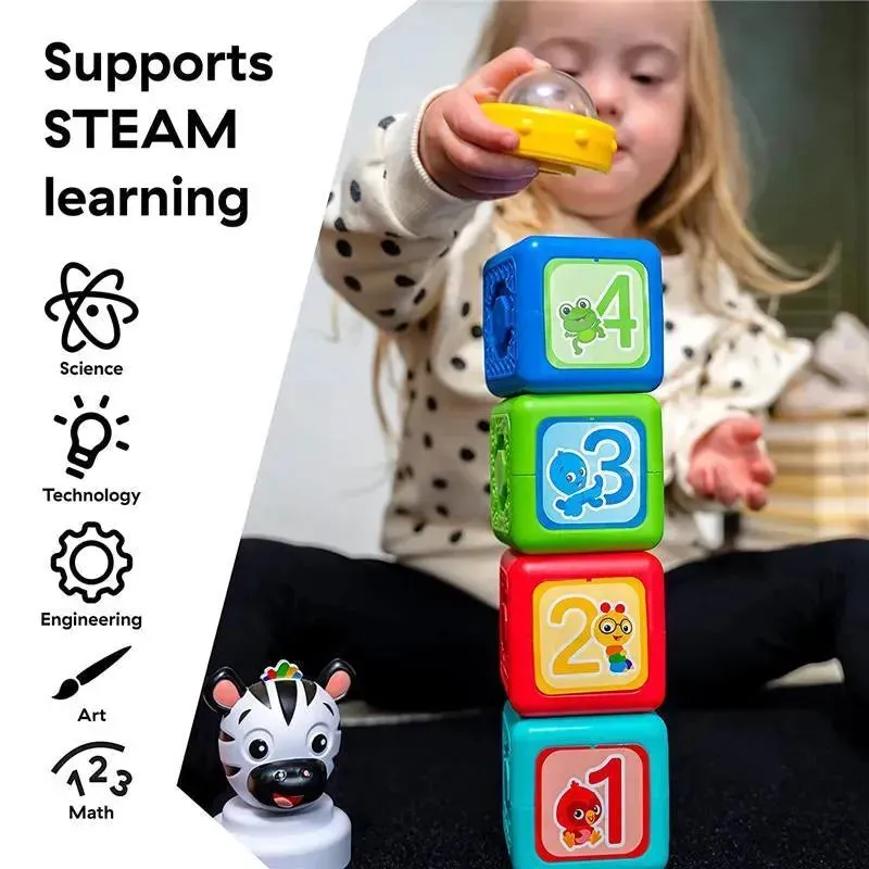 Kids II - Baby Einstein Connectables 6 Piece Set STEAM Learning Magnetic Blocks - Image 3