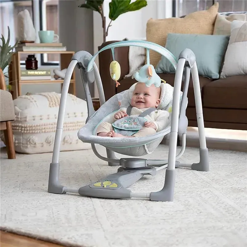 Kids II - Ingenuity 5-Speed Portable Baby Swing with Music - Image 7