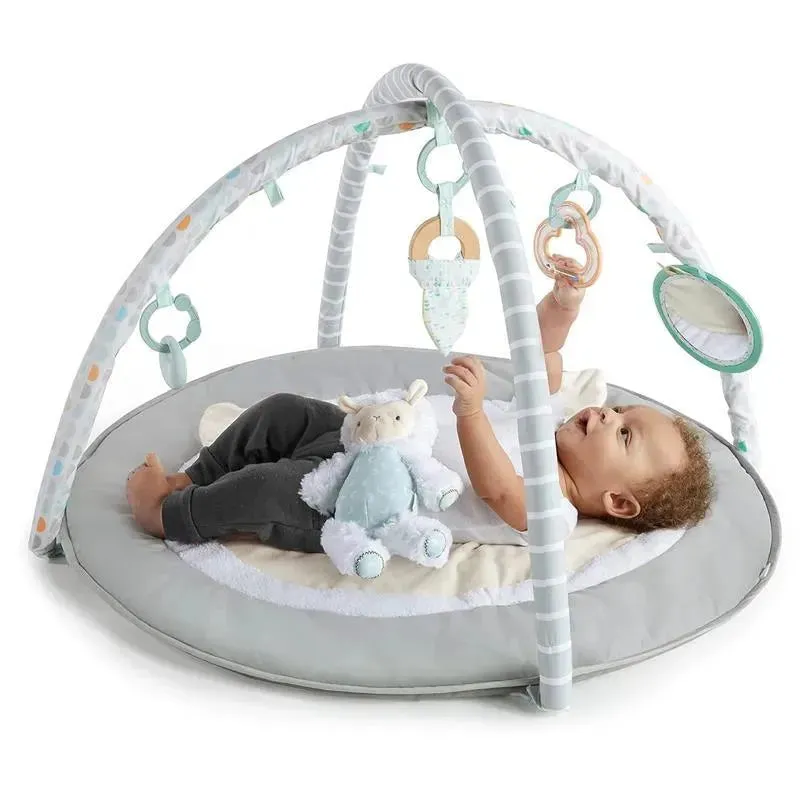 Ingenuity - Sheppy’s Spot Ultra Plush Baby Activity Gym & Tummy Time Mat - Image 4