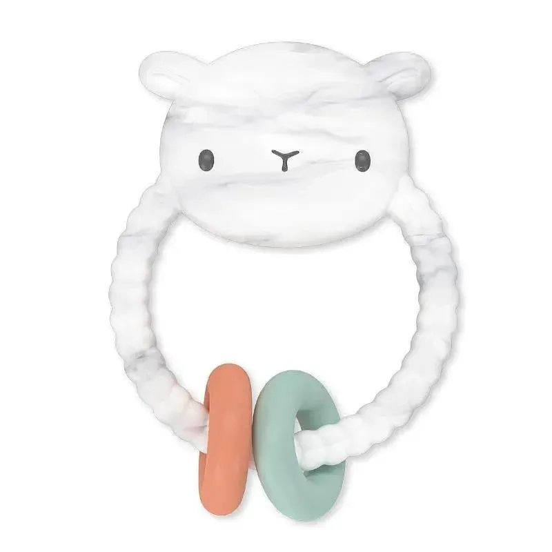 Ingenuity - Soothing Sheppy Baby Teether Toy with Activity Rings