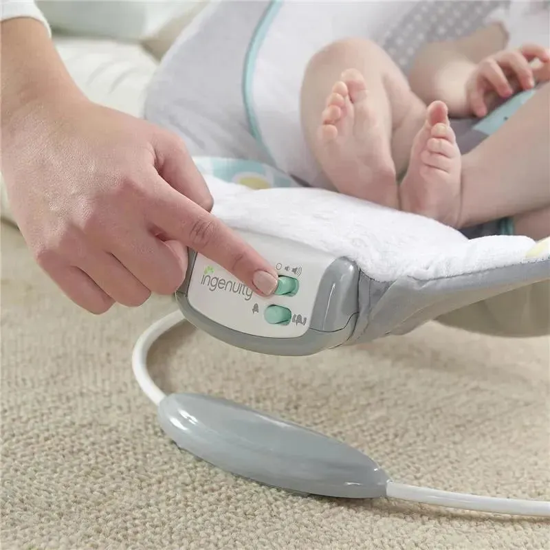Ingenuity - Soothing Baby Bouncer Infant Seat with Vibrations, Morrison - Image 4