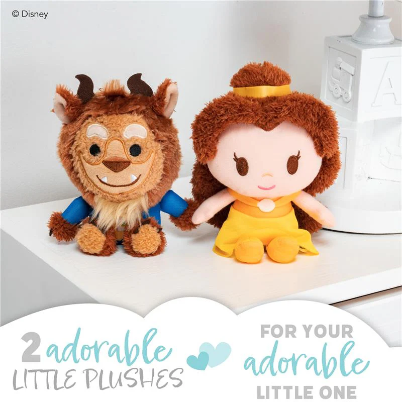 KIDS PREFERRED - Disney Baby Cuteeze Beauty and The Beast Belle and Beast Stuffed Animal Plush Toys - Image 4