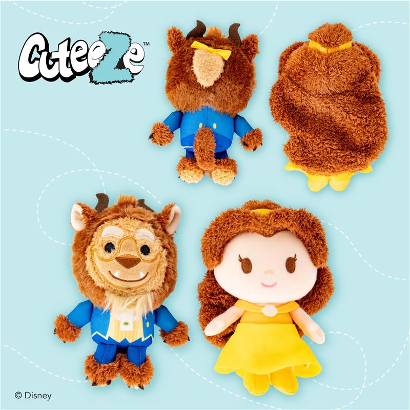 KIDS PREFERRED - Disney Baby Cuteeze Beauty and The Beast Belle and Beast Stuffed Animal Plush Toys - Image 6
