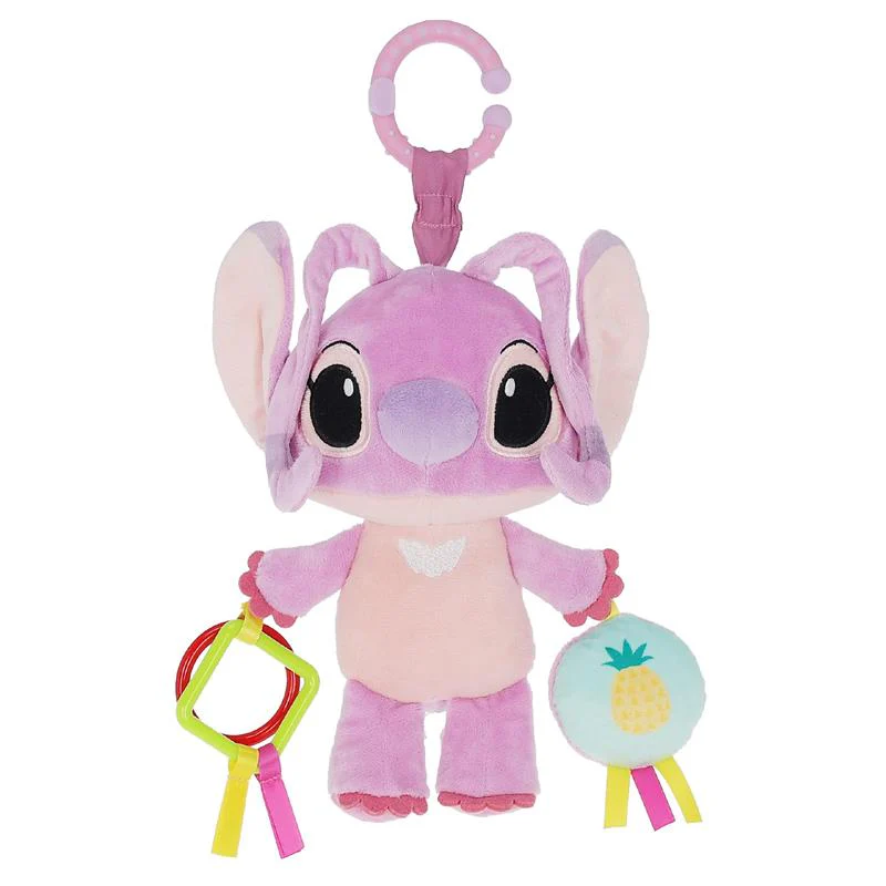 Kids Preferred Disney Baby Lilo and Stitch Angel On The Go Activity Toy with Teether Rings