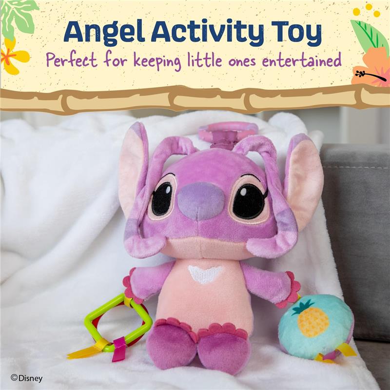 Kids Preferred Disney Baby Lilo and Stitch Angel On The Go Activity Toy with Teether Rings - Image 2