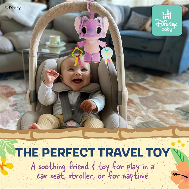 Kids Preferred Disney Baby Lilo and Stitch Angel On The Go Activity Toy with Teether Rings - Image 6