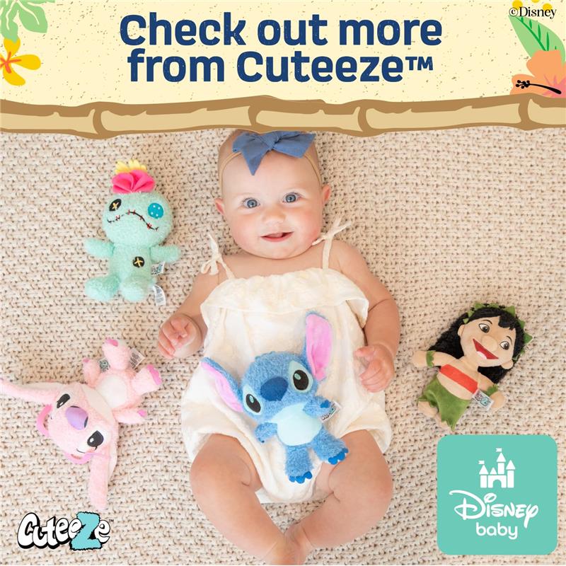 Kids Preferred Disney Baby Lilo & Stitch CUTEEZE Scrump Plush Stuffed Animals - Image 6