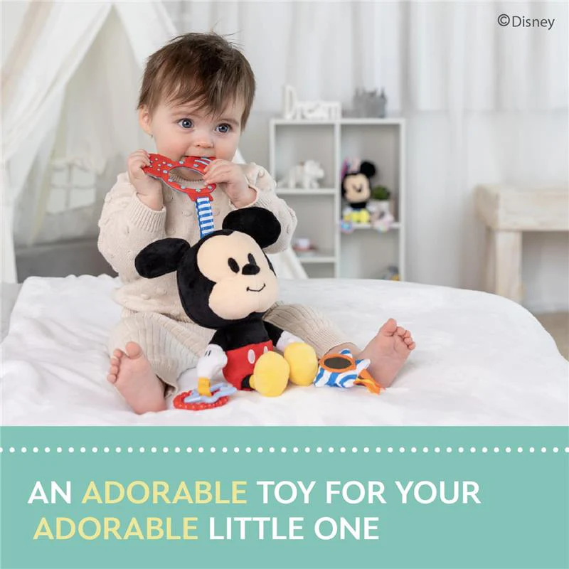 KIDS PREFERRED - Disney Baby Mickey Mouse On The Go Activity Toy with Teething Rings - Image 4