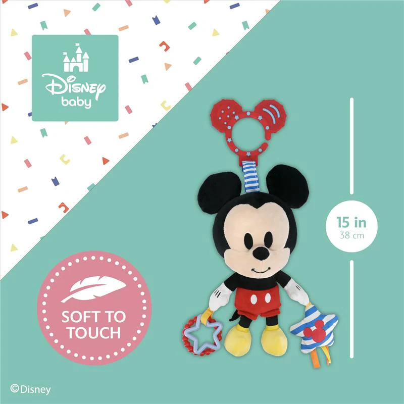 KIDS PREFERRED - Disney Baby Mickey Mouse On The Go Activity Toy with Teething Rings - Image 5