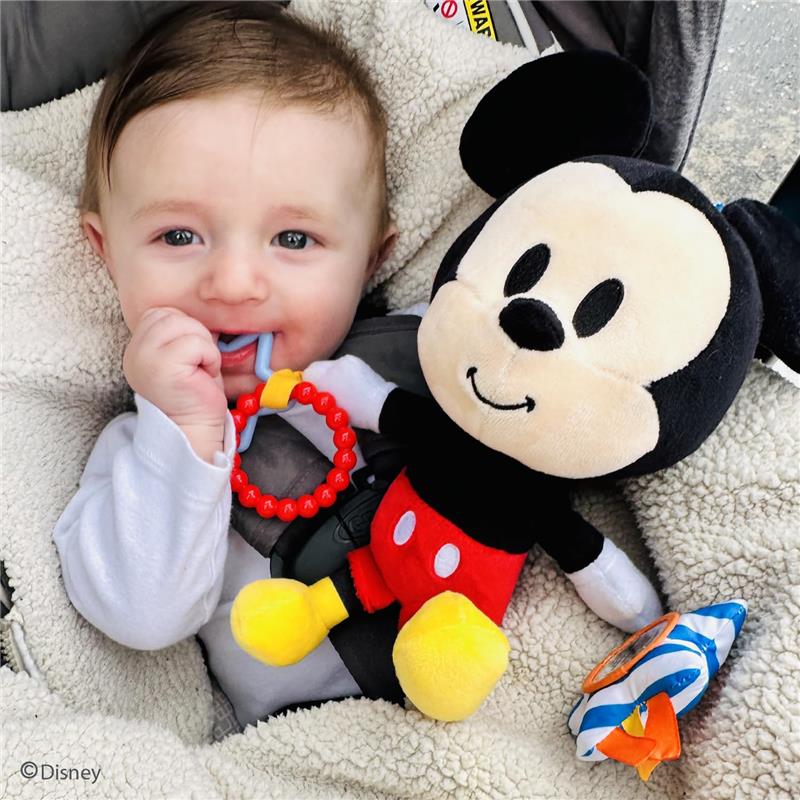 KIDS PREFERRED - Disney Baby Mickey Mouse On The Go Activity Toy with Teething Rings - Image 6