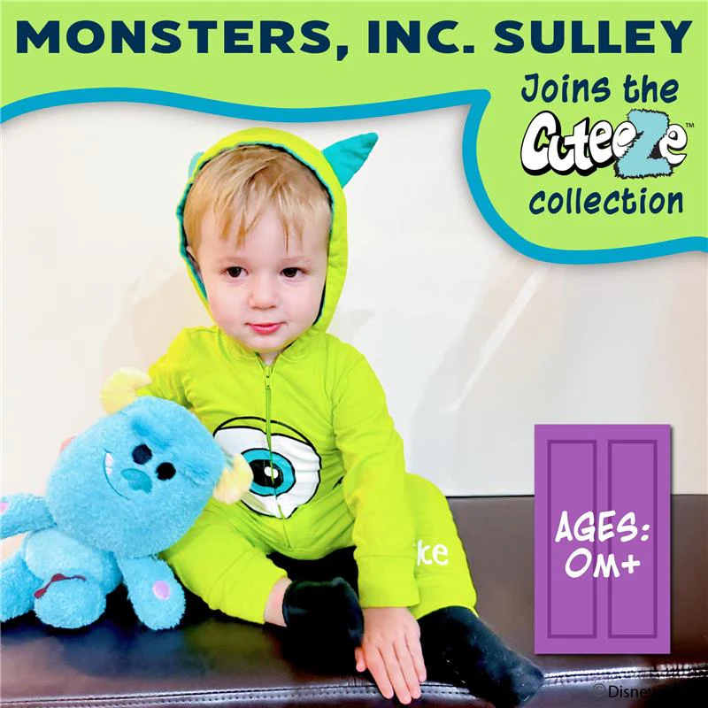 KIDS PREFERRED - Disney Baby Monsters Inc. Sully Cuteeze Plush Stuffed Animal - Image 2