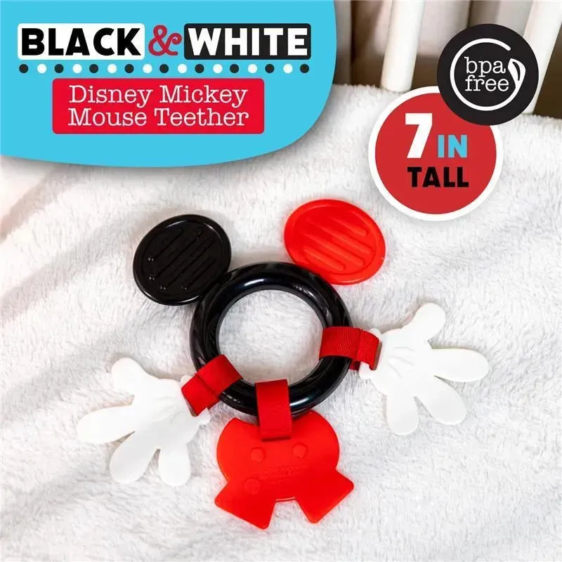 Kids Preferred - Disney Black & White Mickey Mouse Teether - Image 4