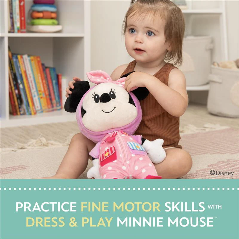 KIDS PREFERRED - Disney Minnie Mouse Dress and Play Plush for Babies and Toddlers - Image 4
