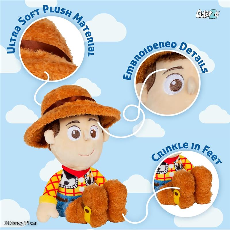 Kids Preferred Disney Pixar Toy Story Woody Toy Cuteeze Plush - Image 3