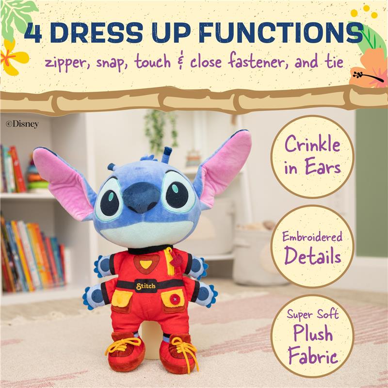 KIDS PREFERRED - Disney Stitch Dress and Play Plush for Babies and Toddlers - Image 3