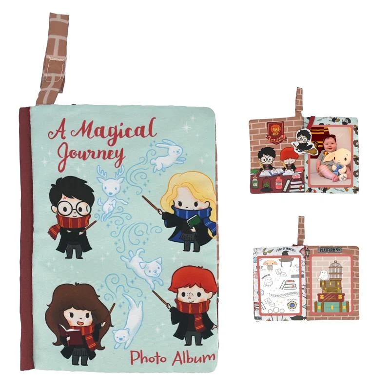 Kids Preferred - Harry Potter Baby Photo Memory Album Crinkle Soft Sensory Book Holds