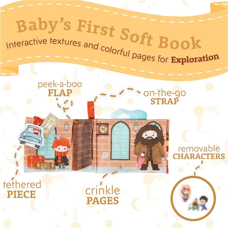 KIDS PREFERRED - Harry Potter Soft Book with Toy, Teether and Crinkle - Image 2