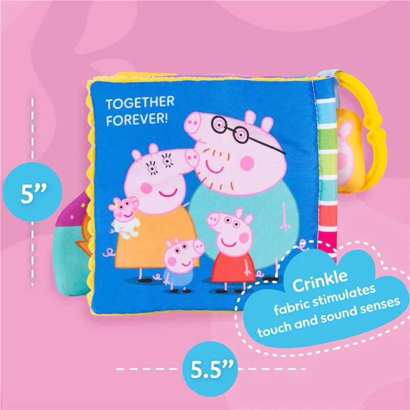 Kids Preferred Peppa Pig Soft Book with Ribbons - Image 4