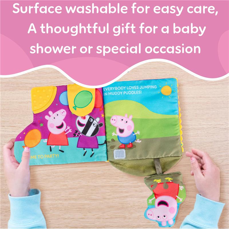 Kids Preferred Peppa Pig Soft Book with Ribbons - Image 6