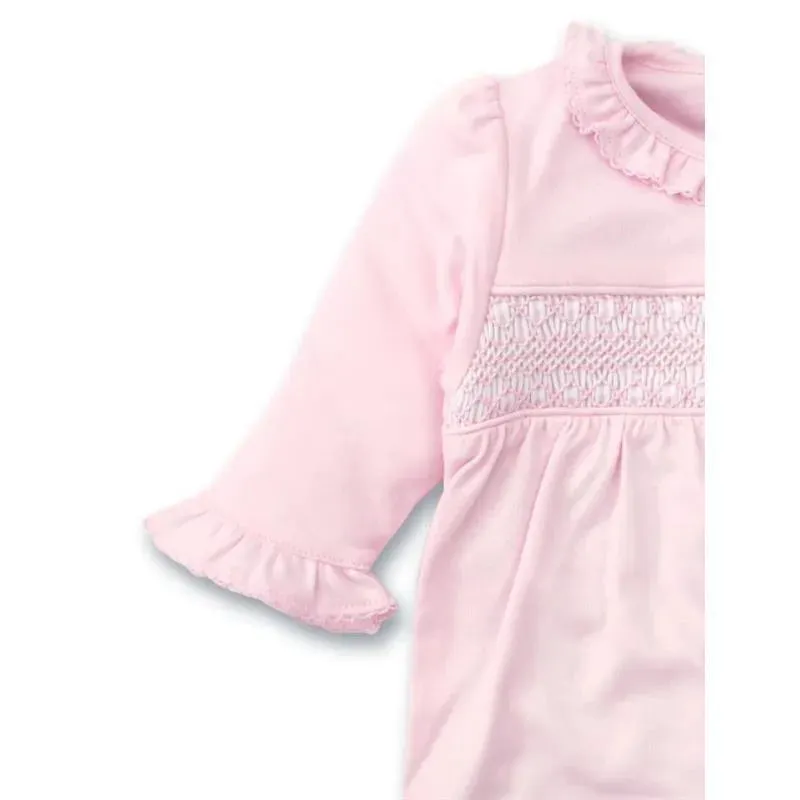 Kissy Kissy - Baby Girl Footie With Hand Smocked, Charmed Pink - Image 2
