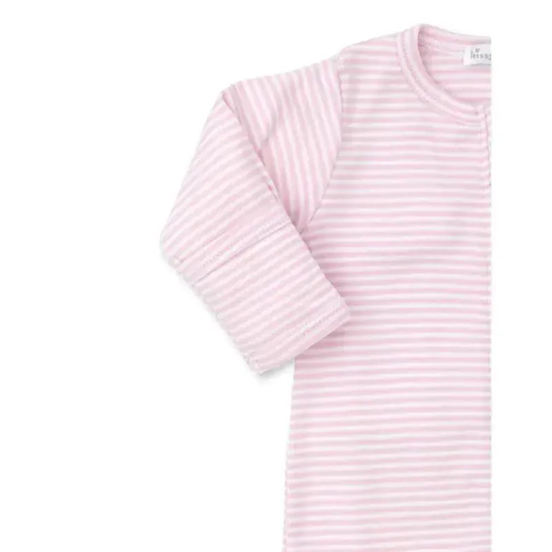Kissy Kissy - Baby Girl Footie With Zip, Stripes Pink - Image 2