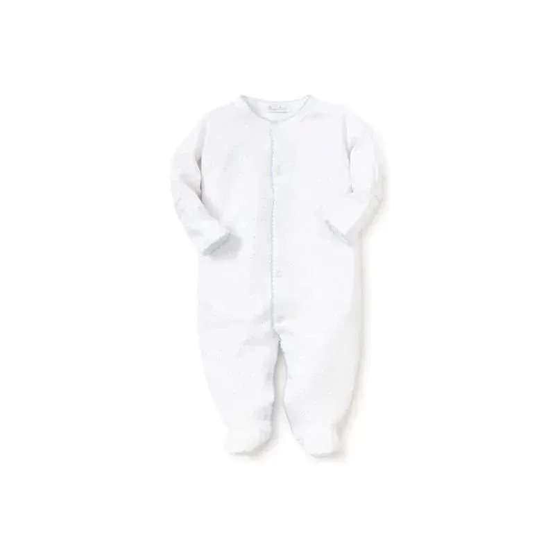 Kissy Kissy - Baby Boy New Dots Print Footie, White/Blue