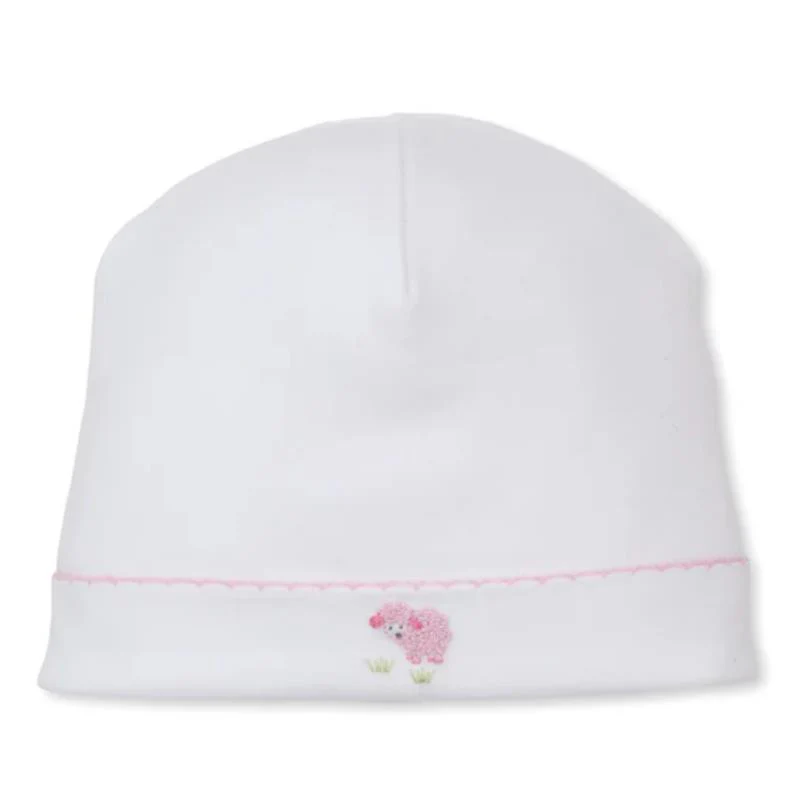 Kissy Kissy Premier Sweet Sheep White/Pink Hand Embroidery Hat