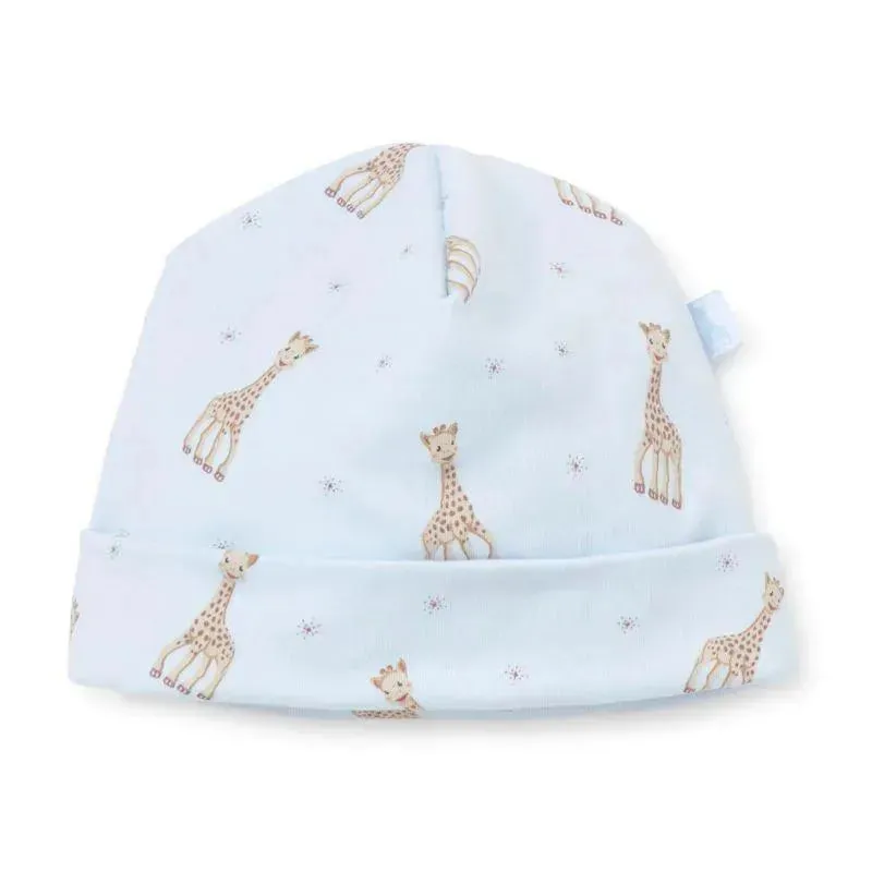Kissy Kissy - Sophie La Girafe Print Hat, Light Blue