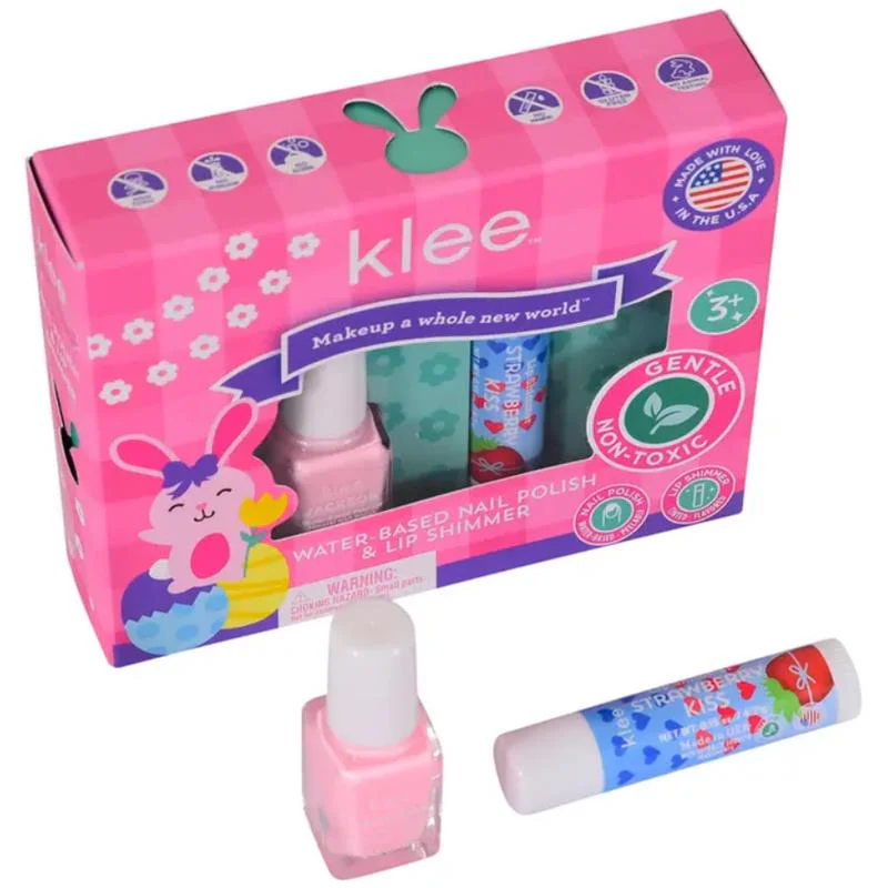 Klee Naturals - Hopping Pink Easter Nail Polish Lip Shimmer Set - Image 3
