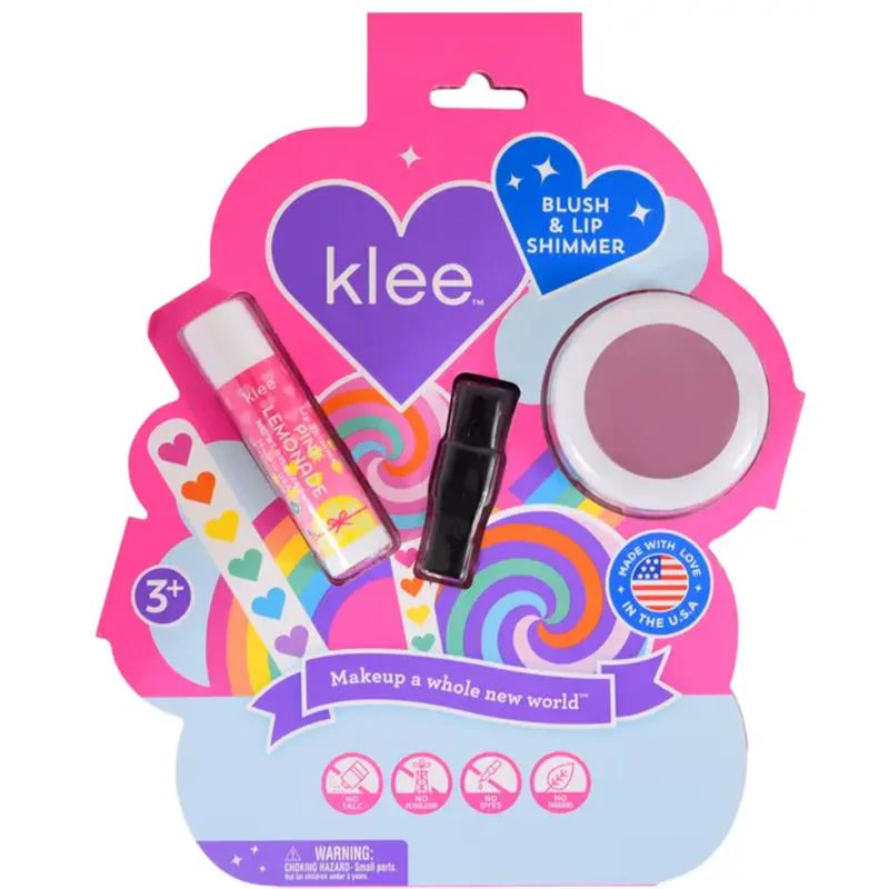 Klee Naturals - Sunshine Whisper Blush And Lip Shimmer Set Rainbow Glitz