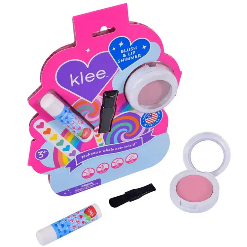 Klee Naturals - Sunshine Whisper Blush And Lip Shimmer Set Rainbow Glitz - Image 2