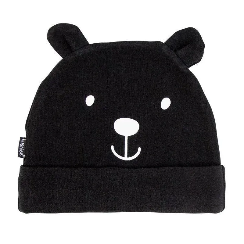 Kushies Baby Hat - Black Solid
