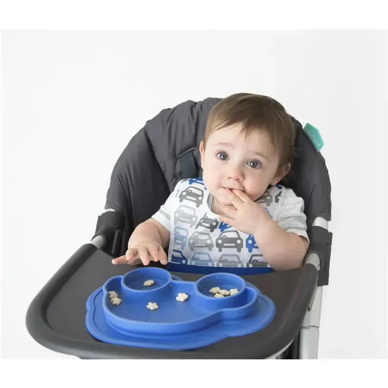 Kushies Baby Siliplate Mess-free Silicone Plate, Azure - Image 5