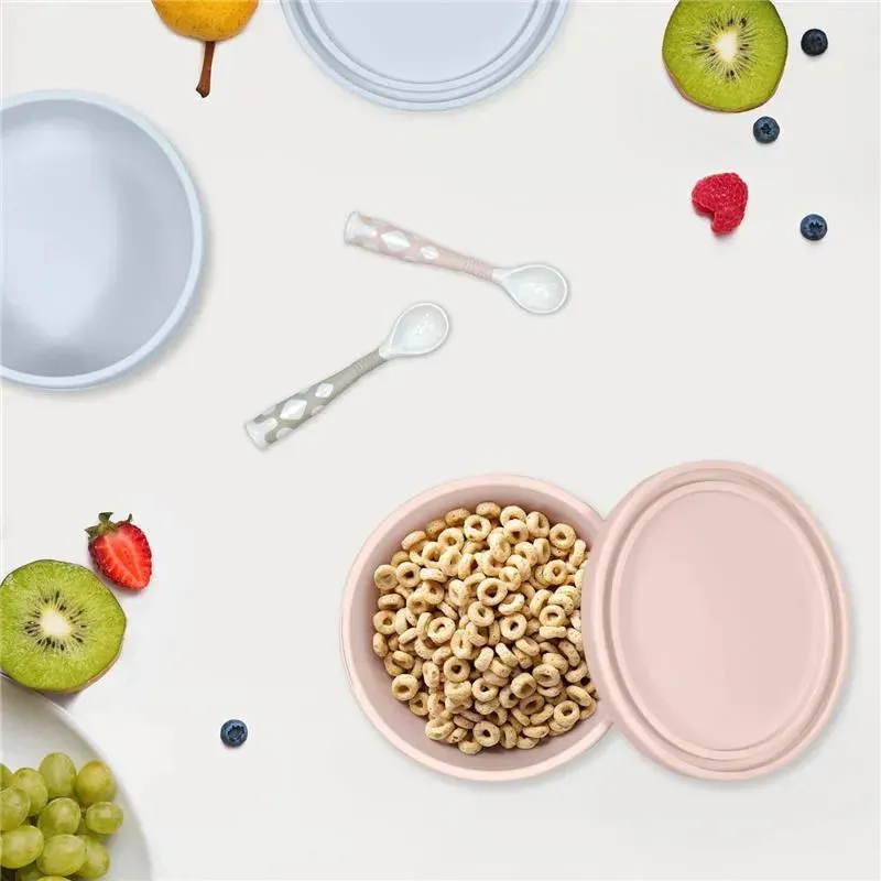 Kushies Baby - SILISIPPY Versatile on The Go Silicone Bowl/Snack/Food, Sand - Image 3