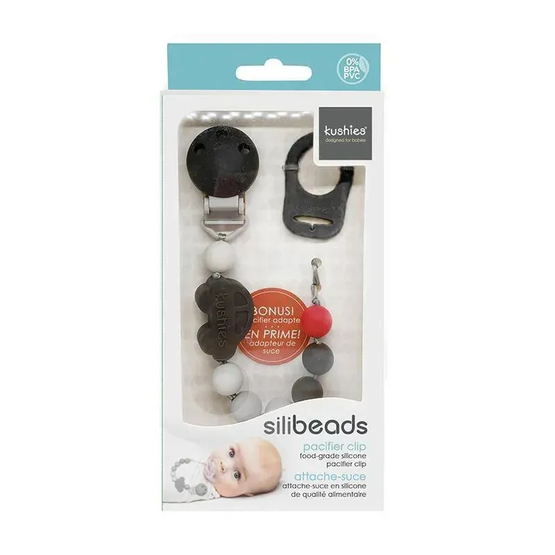 Kushies Silibeads Silicone Pacifier Clip - New Car - Image 2