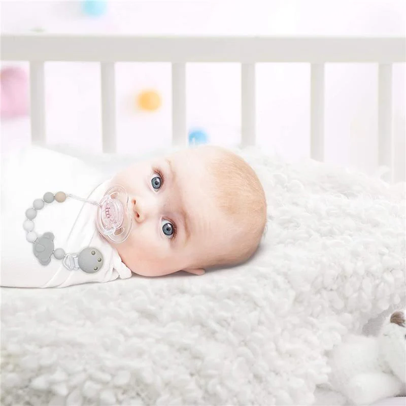 Kushies Silibeads Silicone Pacifier Clip - New Koala - Image 3