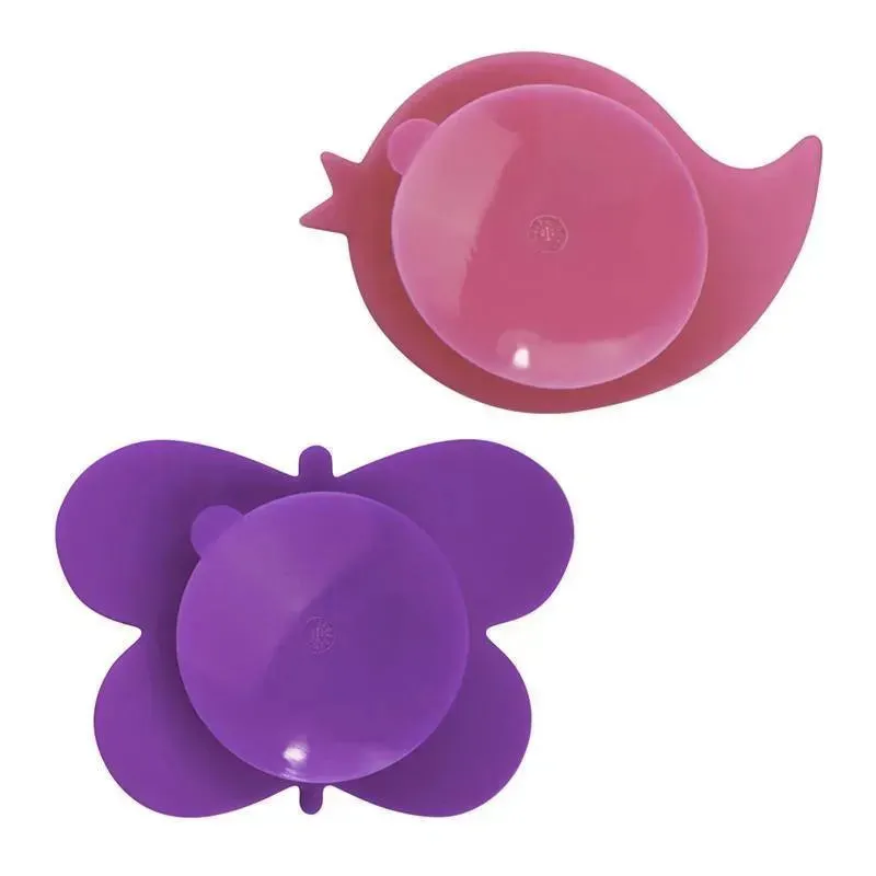 Kushies Silidip Silicone Mini Bowl 2-Pack (Fuchsia/Purple) - Image 2