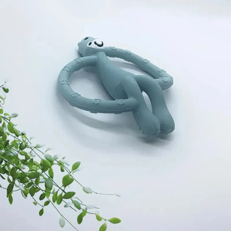 Kushies Silisafari Silicone Teether Hippo - Image 3