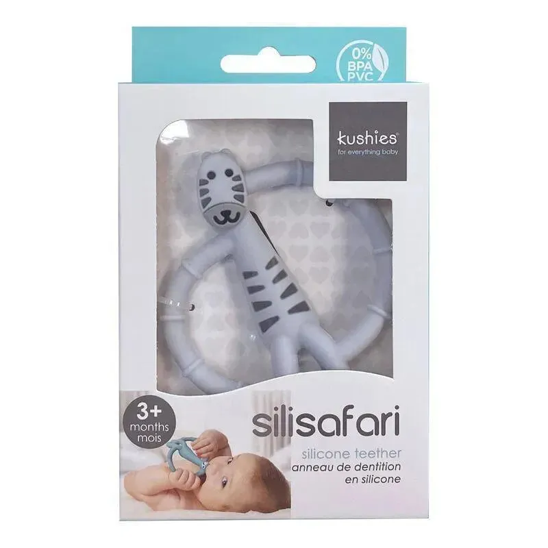 Kushies Silisafari Silicone Teether Zebra - Image 5