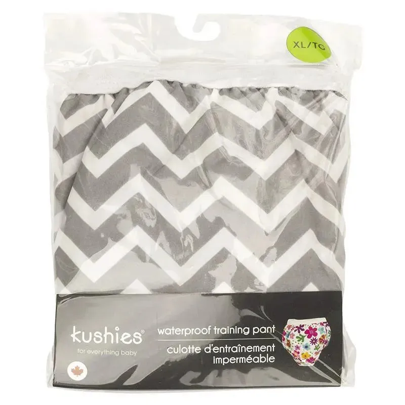Kushies Taffeta Waterproof Training Pant, Grey Chevron - Image 2