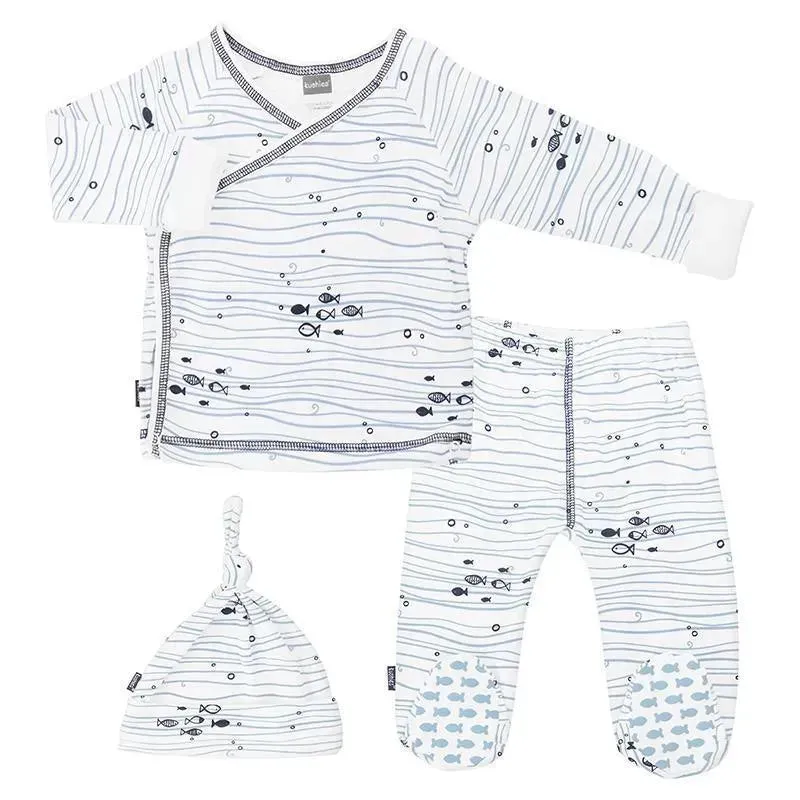 Kushies Take Me Home 3 Piece Set - Blue Print