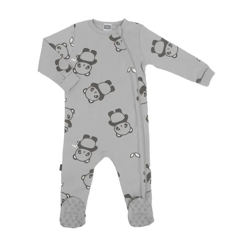 Kushies - Wild & Free Side Zip Sleeper Grey Print