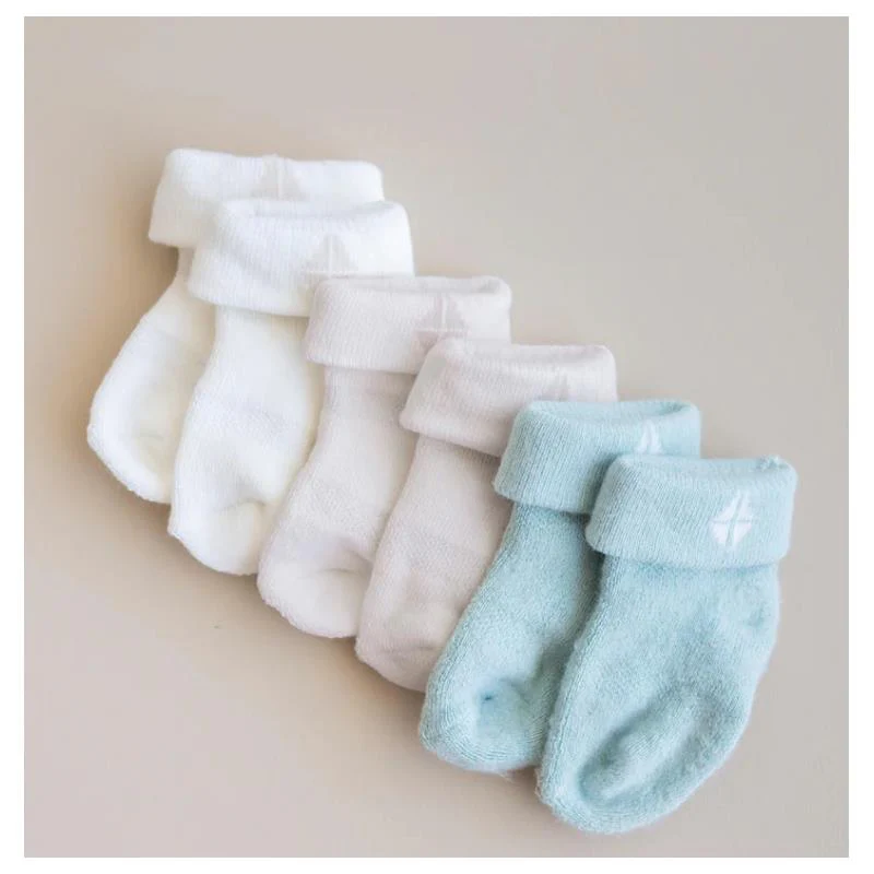 Kyte Baby 3Pk Baby Socks In Neutral, Cloud/Oat/Sage