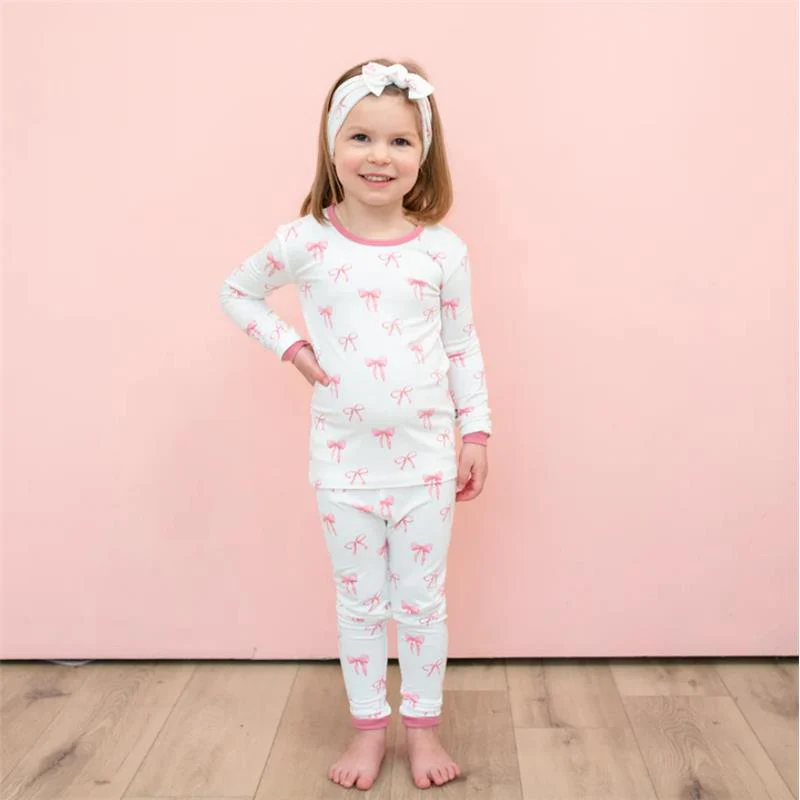 Kyte Baby - Baby Girl Long Sleeve Pajamas In Bow